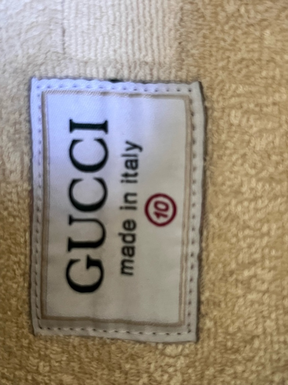 Gucci Silver Glitter & Gray Athletic Sneakers with Gold Accents - Picture 5 of 10
